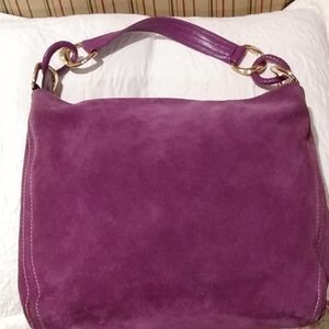 Michael Korrs Raspberry Bag Good Condition. darkening suede in spots. Beautiful